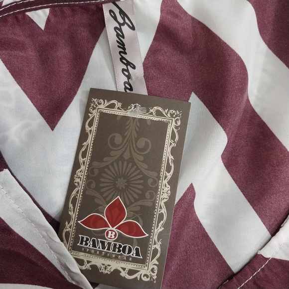 NWT Bamboa Top Chevron Design Sz XL - Picture 5 of 6